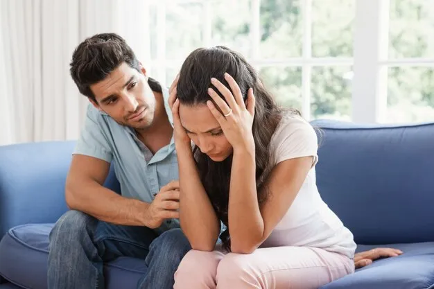 sad couple