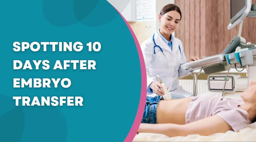 Spotting 10 days after embryo transfer