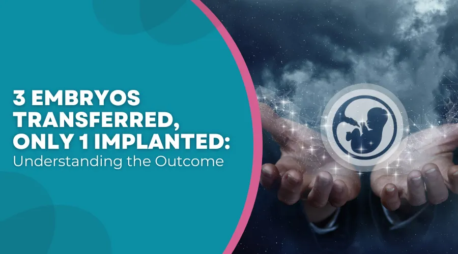 3 embryos transferred only 1 implanted